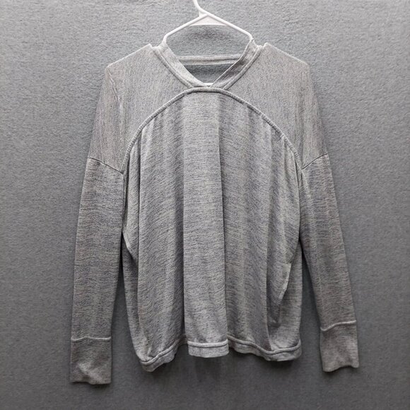 Athleta Heather Gray Open Cardigan Hoodie - Picture 3 of 4